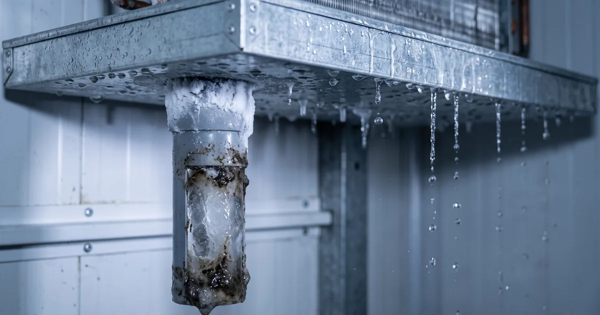 cámara frigorífica gotea agua